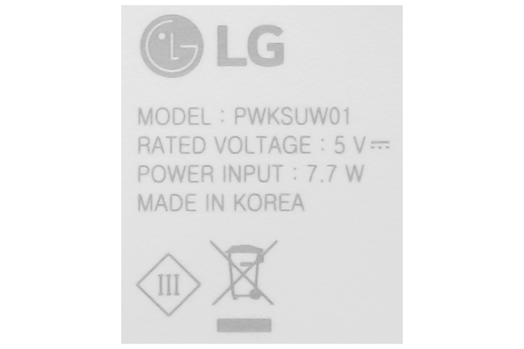 Hộp đựng khẩu trang lọc khí LG PWKSUW01.AJP thế hệ 2